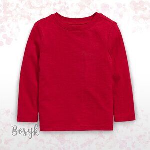 NEW - Long Sleeve Tshirt - T Shirt Red -T Shirt Plain-T Shirt